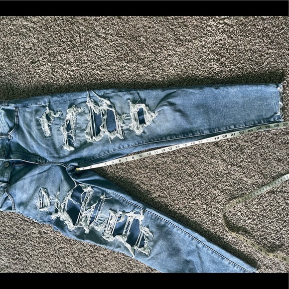 womens patched size 10 american eagle jeans - Picture 14 of 14